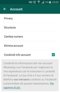 Come disattivare la condivisione dei dati con Facebook e la famiglia Facebook