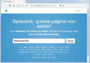 La risposta di Twitter al cercare l'account di "Beatrice Di Maio"